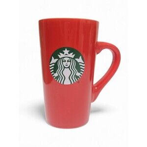 Starbucks Red Siren Logo Coffee Cup 16oz 2024 EUC